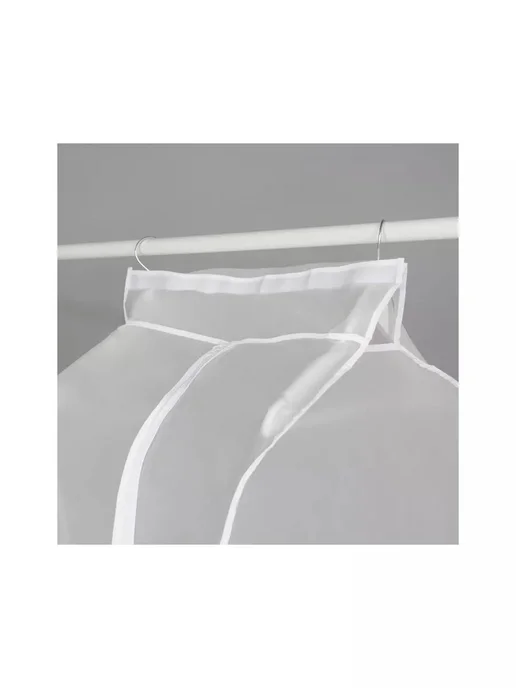 Доляна Чехол для одежды 60×90×50 см, PEVA, цвет белый, 60x90x50 см, фото 6