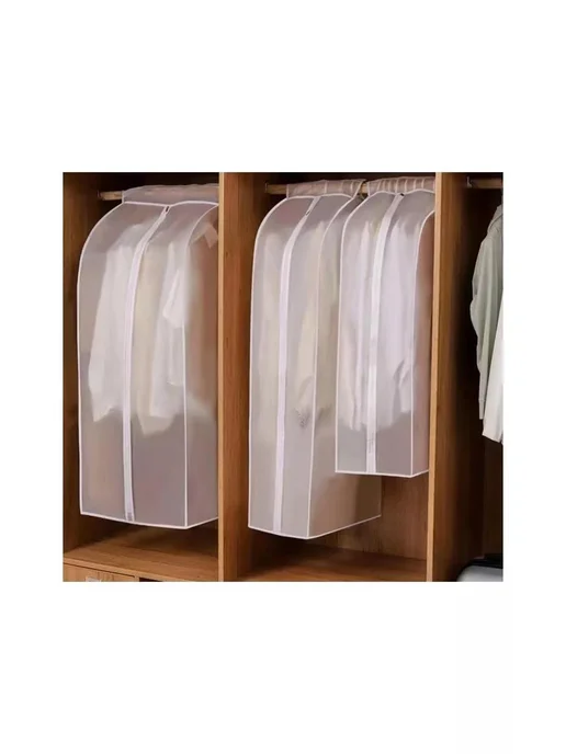 Доляна Чехол для одежды 60×90×50 см, PEVA, цвет белый, 60x90x50 см, фото 8