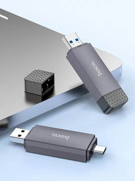 HOCO Переходник - картридер USB 3.0, для SD и Micro SD, вариант, фото 5
