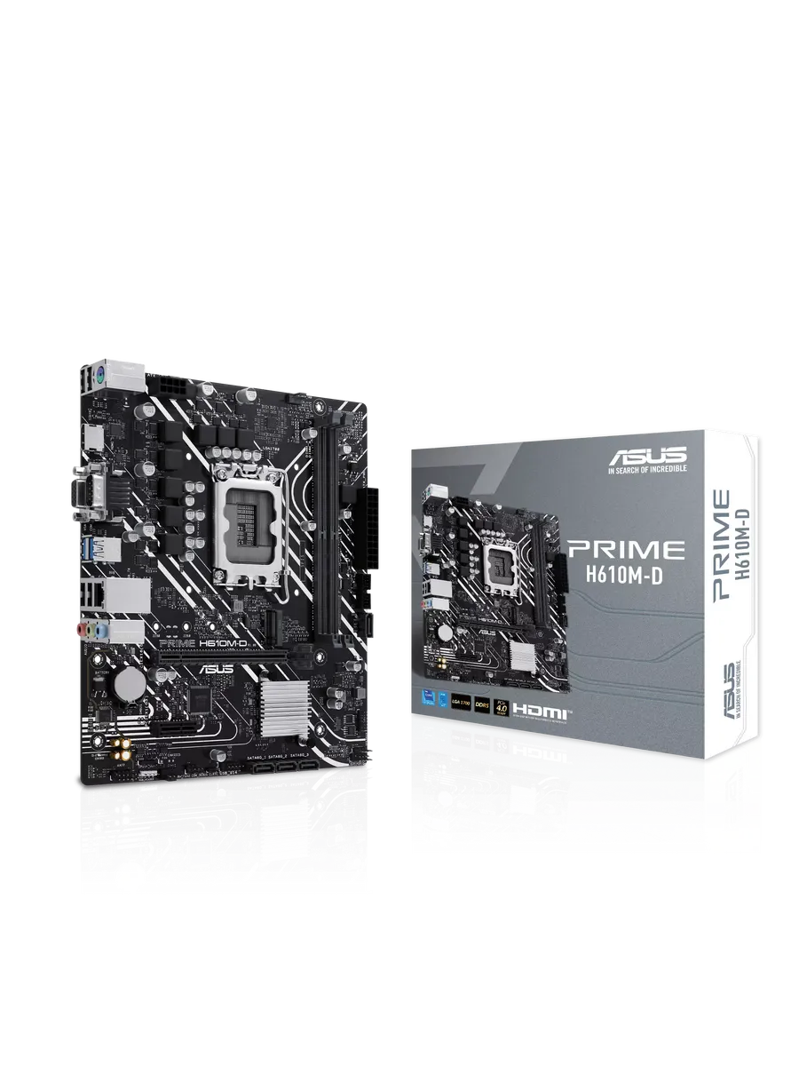 Asus Материнская плата PRIME H610M-D LGA1700 2xDDR5, M.2