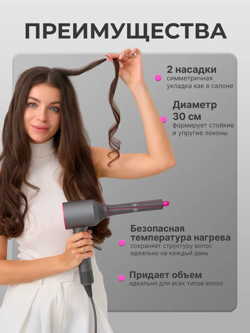 ComfyPlanet Насадки на фен и стайлер Dyson, Насадки, фото 2