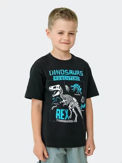 Футболка детская летняя с принтом динозавры Плюшевая Банда 219778166 купить за 300 ₽ в интернет‑магазине Wildberries