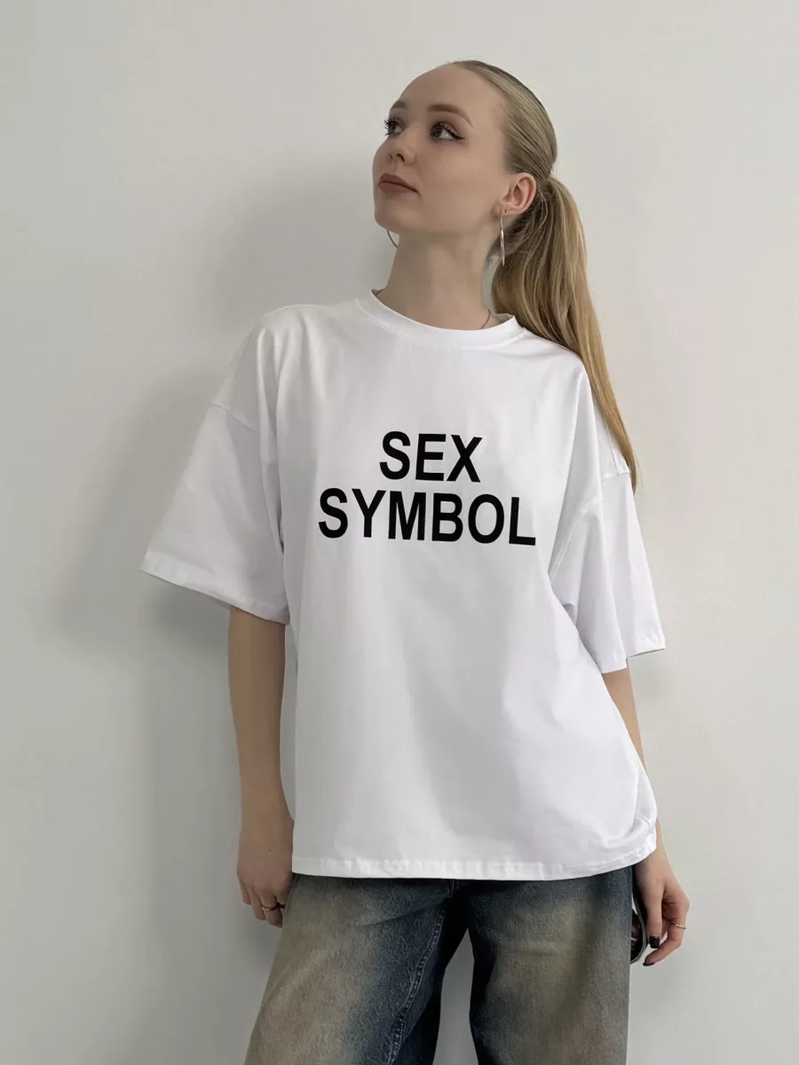 Футболка с принтом Sex Symbol y2k streetwear MOCKUP 219801011  