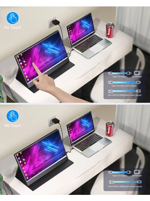 Uperfect 15,6 - дюймовый портативный дисплей, вариант, фото 6