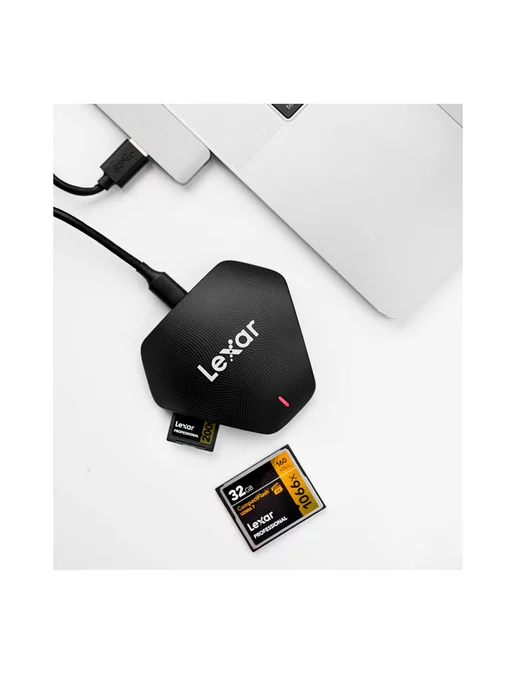 lexar Карт-ридер USB 3.1 Professional Multi-Card 3-in-1, черный