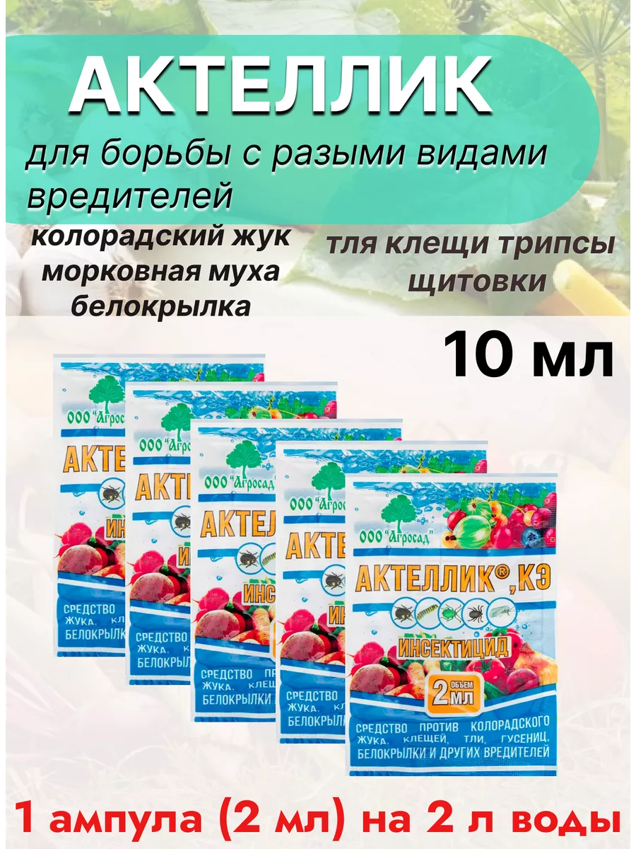 Актеллик для растений от вредителей Актеллик 219934402 купить за 190 ₽ в  интернет-магазине Wildberries