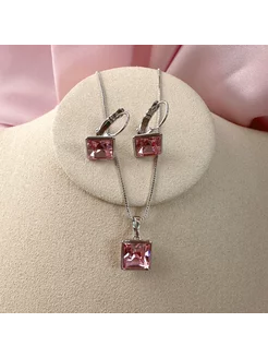 Комплект: колье и серьги с кристаллом Swarovski xuping jewelry 219936416 купить за 2 006 ₽ в интернет-магазине Wildberries