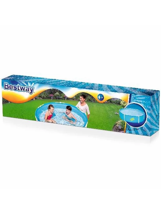 Bestway Бассейн каркасный десткий 122х122х30.5см, 122x122x30.5 см, фото 3