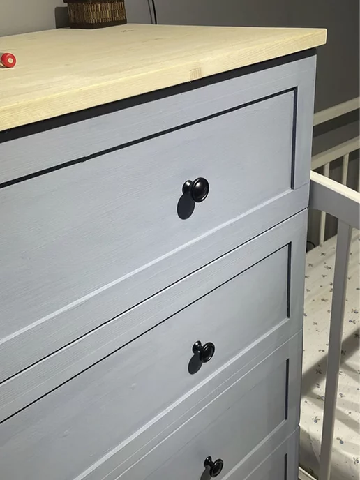 Aturi Design Краска для мебели и дерева без запаха меловая быстросохнущая, серый, фото 5