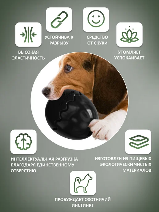 Richi Pets Игрушка для Крупных пород собак, черный, фото 4