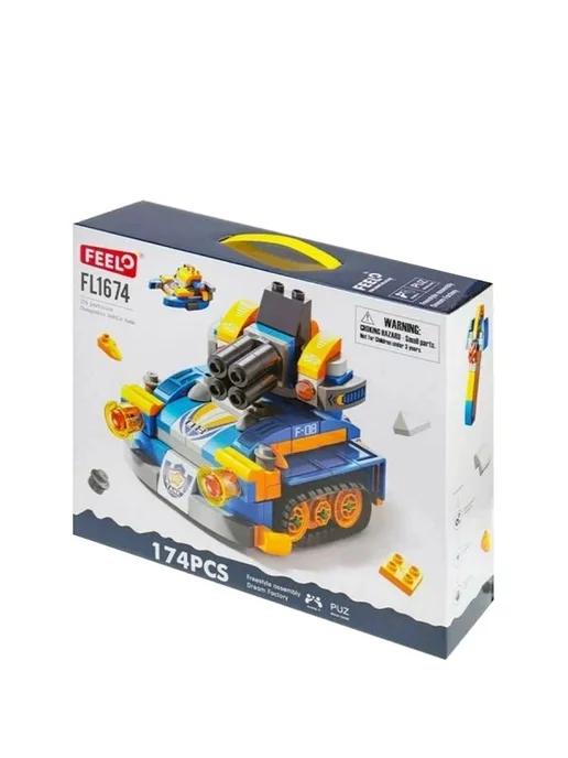 LEGO Конструктор Полицейская машина 6в1, синий, фото 2