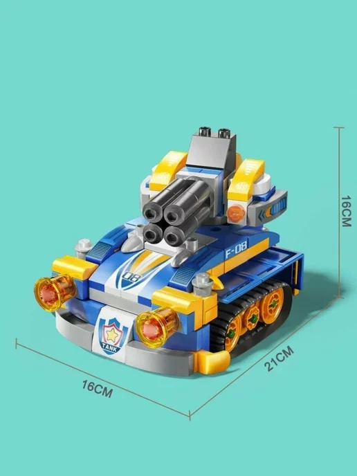 LEGO Конструктор Полицейская машина 6в1, синий, фото 3