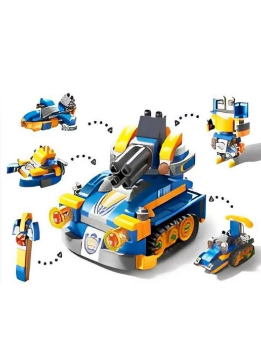 LEGO Конструктор Полицейская машина 6в1, синий, фото 4