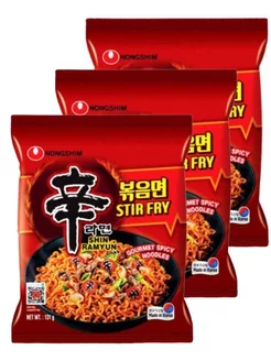 Лапша Шин Рамен Stir Fry острая, 131 г - 3 шт