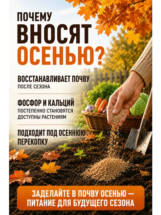 АЛТАЙ ФЕРМЕР Костная мука удобрение для рассады и огорода 5 кг, 5 кг, фото 2