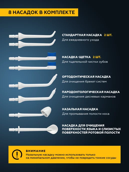 AsiaCare Ирригатор для зубов и десен портативный, вариант, фото 4