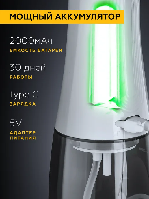 AsiaCare Ирригатор для зубов и десен портативный, вариант, фото 7