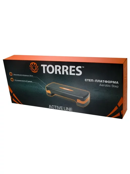 Torres Степ-платформа AL1005, два уровня 10 15 см, оранжевый, фото 5