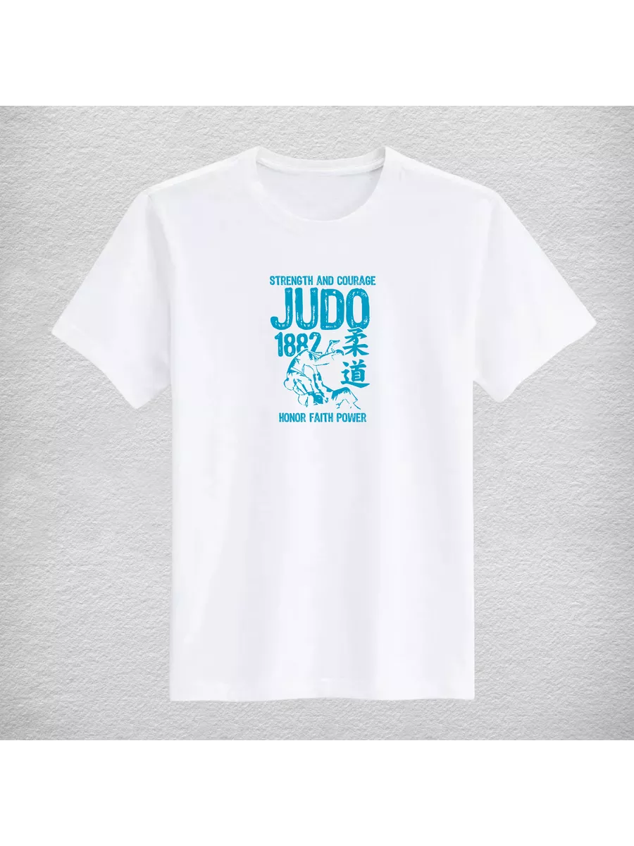 Футболка с принтом дзюдо judo