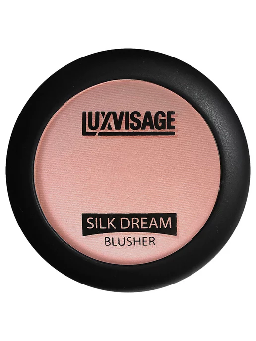 LUXVISAGE Румяна для лица сухие компактные Silk Dream, тон 02 персик, розовый, фото 7
