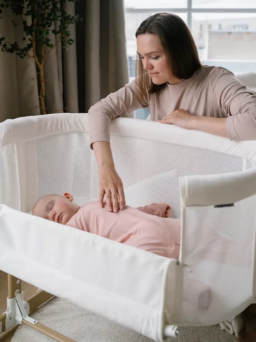 BABYROX Колыбель люлька приставная для новорожденного, белый, фото 2