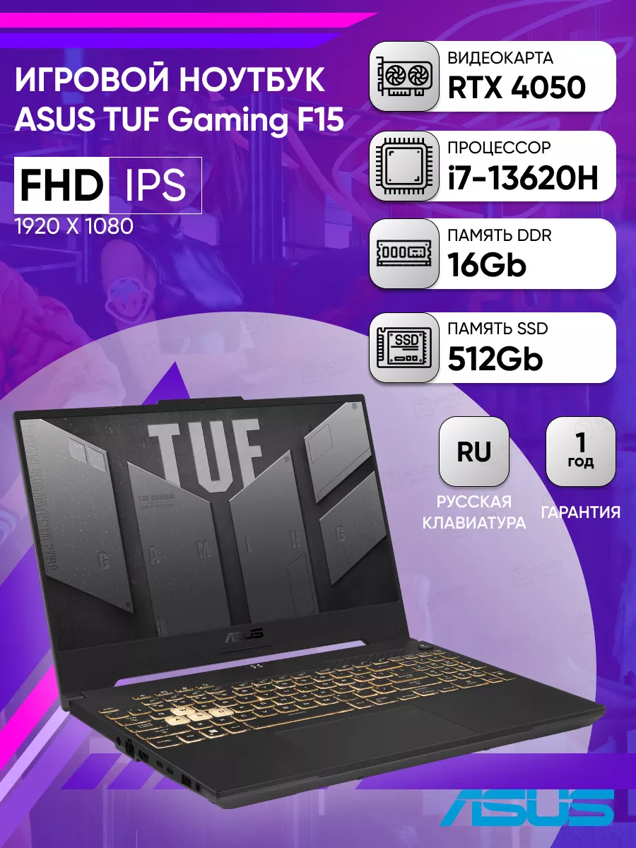 Ноутбук TUF F15 FX507VU-LP201 i7-13620H 16...