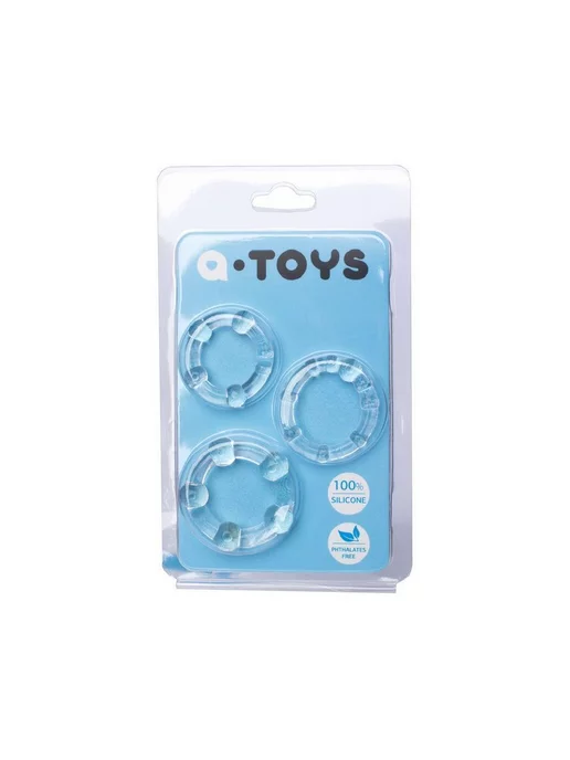A-Toys by TOYFA Набор колец TOYFA A-toys, Прозрачный, 3,5 3 2 см, прозрачный, фото 3