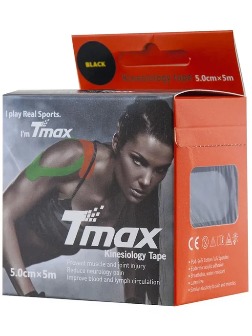 Tmax Тейп кинезиологический Extra Sticky 5 см x 5 м, 423143, 5 м, фото 2