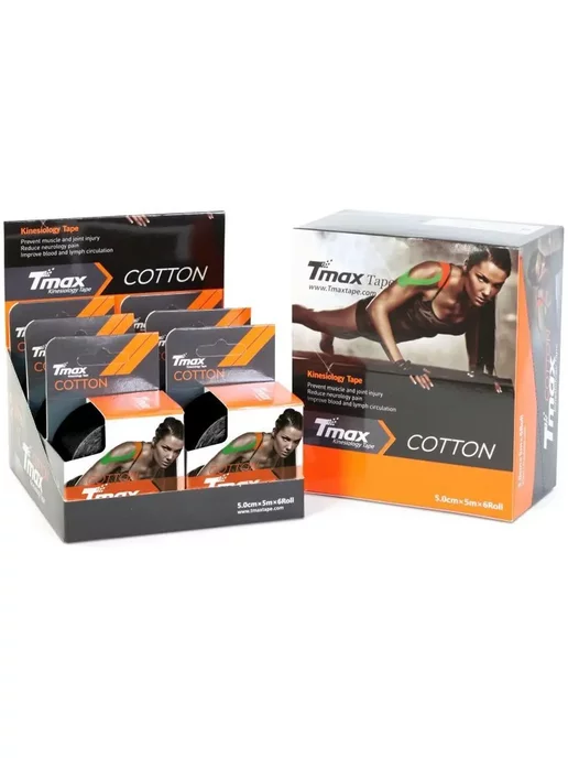 Tmax Тейп кинезиологический Extra Sticky 5 см x 5 м, 423143, 5 м, фото 4