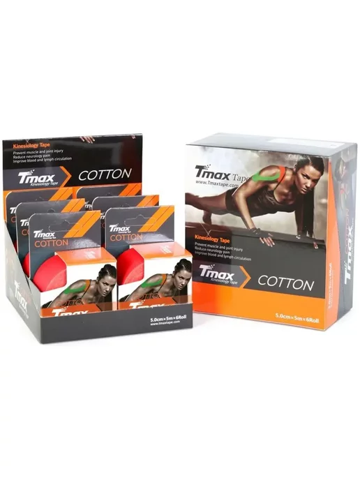 Tmax Тейп кинезиологический Extra Sticky 5 см x 5 м, 423150, 5 м, фото 4