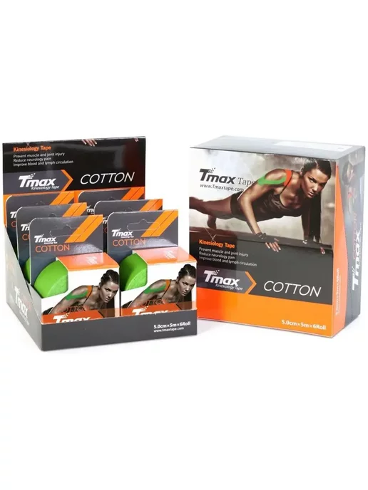 Tmax Тейп кинезиологический Extra Sticky 5 см x 5 м, 423181, 5 м, фото 4