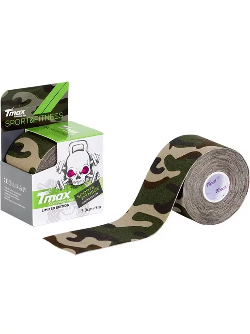 Tmax Тейп кинезиологический Pattern 5 см x 5 м, 100657, 5 м
