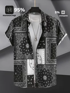 Гавайская рубашка с коротким рукавом JETMODA 220211298 купить за 1 238 ₽ в интернет-магазине Wildberries