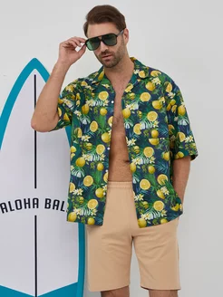 Гавайская рубашка oversize Le Valdo 220233713 купить за 3 197 ₽ в интернет-магазине Wildberries