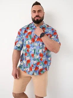 Гавайская рубашка oversize Le Valdo 220238573 купить за 3 197 ₽ в интернет-магазине Wildberries