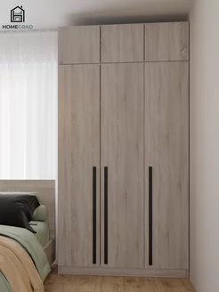 Шкаф для одежды с антресолью Boston 120 см, Сонома HomeGrad 220256752 купить за 32 506 ₽ в интернет-магазине Wildberries