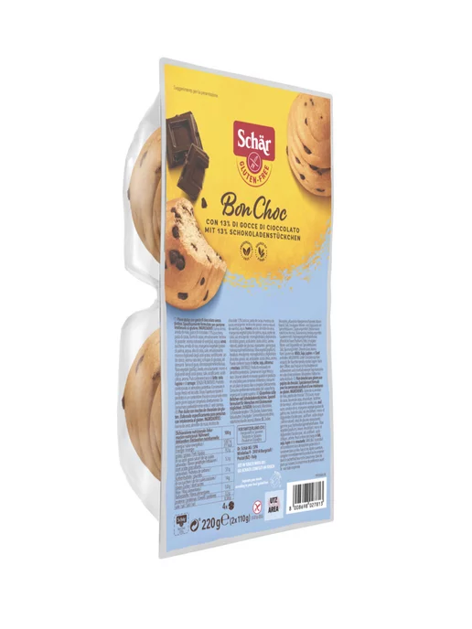 Dr. Schar Булочки с шоколадом Bon Choc без глютена, т.м. Schar, 2 шт, 2 шт, фото 2