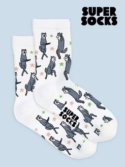 Носки с принтом Их Виль Нихт SUPER SOCKS 220318733 купить за 400 ₽ в интернет-магазине Wildberries