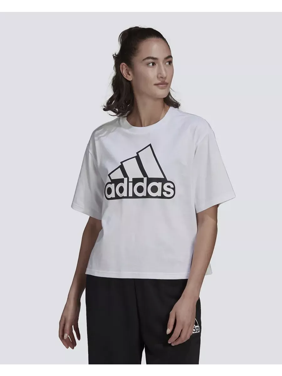 adidas Sportswear Essentials Logo Boxy T Shirt 220350246 960 Wildberries