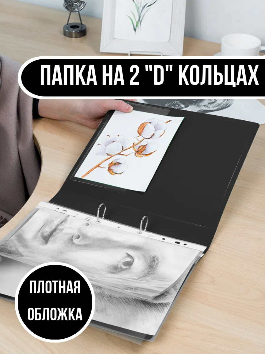 Папка на 2-х D-образных...
