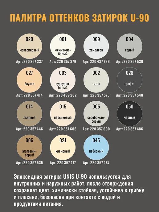UNIS Эпоксидная затирка для плитки и мозаики пурпур-белая 003 2кг, 2 кг, фото 2
