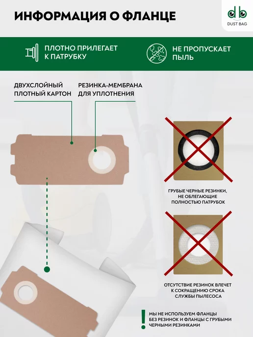 DUST BAG DB сменные мешки для FESTOOL CLEANTEC CTL, CT MINI I (5 шт), 5 шт, фото 3
