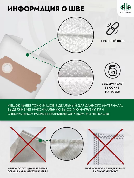 DUST BAG DB сменные мешки для FESTOOL CLEANTEC CTL, CT MINI I (5 шт), 5 шт, фото 5