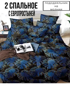 Постельное белье 2 спальное полисатин с европростыней DELVIGA home collection 220483691 купить за 918 ₽ в интернет-магазине Wildberries