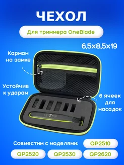 Чехол для бритвы и триммера Philips OneBlade Lezhisnug 220535856 купить за 377 ₽ в интернет-магазине Wildberries