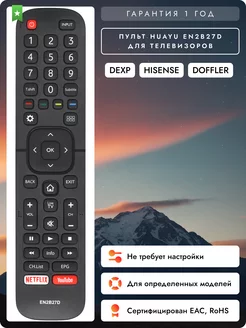 Пульт EN2B27D для телевизоров DЕXP, HISENSE и DOFFLER
