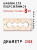 Шаблон для подрозетников 68 мм на 2 отверстия 8мм GIFT 220591755 купить за 207 ₽ в интернет‑магазине Wildberries