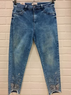 джинсы большие размеры Line style 220607943 купить за 6 104 ₽ в интернет-магазине Wildberries