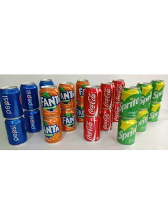 Fanta+Pepsi+Cola+Sprite 24 шт по 300 мл. Afghanistan