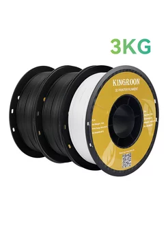 Пластик для 3d принтера PLA 3 кг White+Black KINGROON 220669114 купить за 2 834 ₽ в интернет-магазине Wildberries